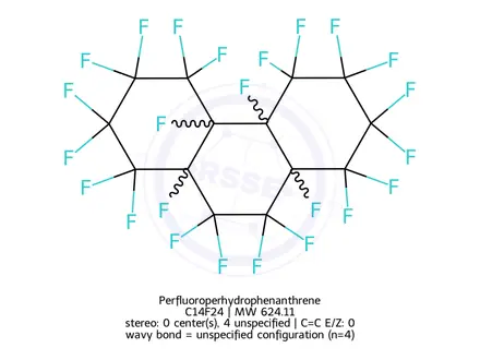 Chemical structure of Perfluoroperhydrophenanthrene
