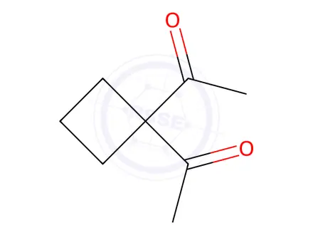 Chemical structure of Ethanone, 1,1'-cyclobutylidenebis-