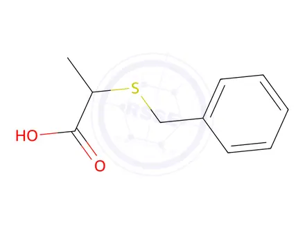 Chemical structure of (2S)-2-(Benzylsulfanyl)propanoic Acid