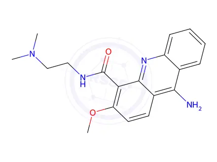 Chemical structure of 9-Amino-N-(2-(dimethylamino)ethyl)-3-methoxyacridine-4-carboxamide