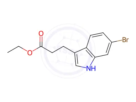 Chemical structure of Ethyl 3-(6-bromo-1H-indol-3-yl)propanoate