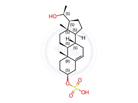 Chemical structure of 20α-Dihydroprognenolone Sulfate