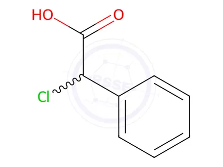 Chemical structure of 2-Chloro-2-phenylacetic acid