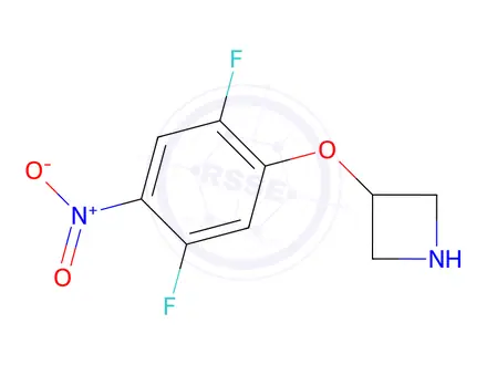 Chemical structure of 3-(2,5-Difluoro-4-nitrophenoxy)azetidine