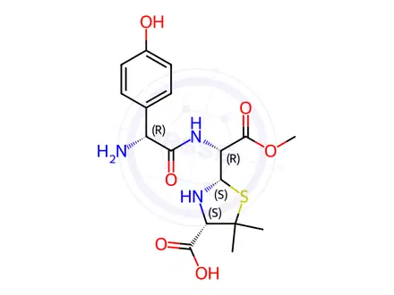 Chemical structure of Amoxicillin Impurity P(EP)
