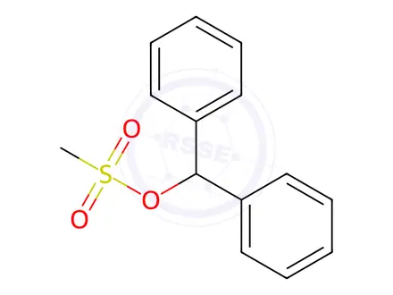 Chemical structure of Benzhydryl methanesulfonate