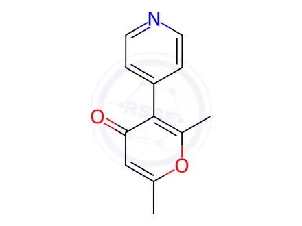 Chemical structure of 2,6-Dimethyl-3-(pyridin-4-yl)-4H-pyran-4-one