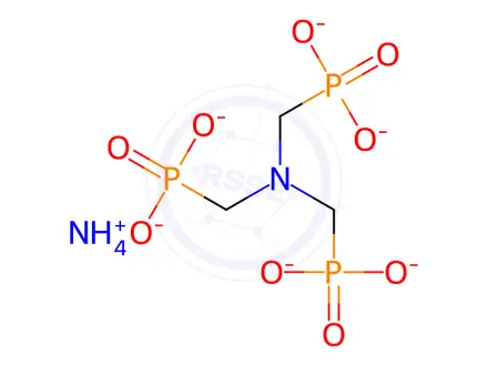 Chemical structure of [nitrilotris(methylene)]trisphosphonic acid, ammonium salt