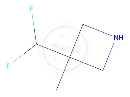 Chemical structure of 3-(difluoromethyl)-3-methylazetidine hydrochloride