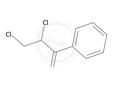 Chemical structure of Acetophenone, 2-chloro-2-(chloromethyl)-(6CI)