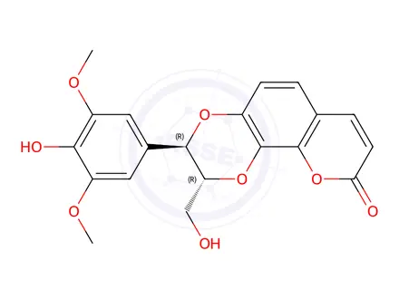 Chemical structure of Daphnetin