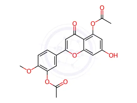Chemical structure of Diosmetin 3',5-Diacetate