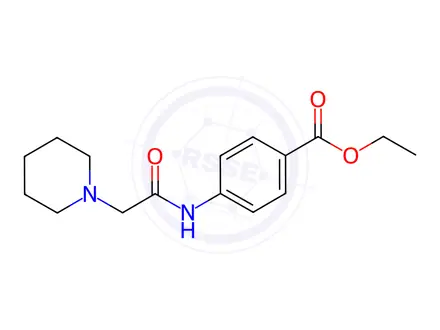 Chemical structure of Ethyl 4-[(2-piperidin-1-ylacetyl)amino]benzoate