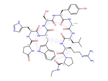 Chemical structure of Alarelin