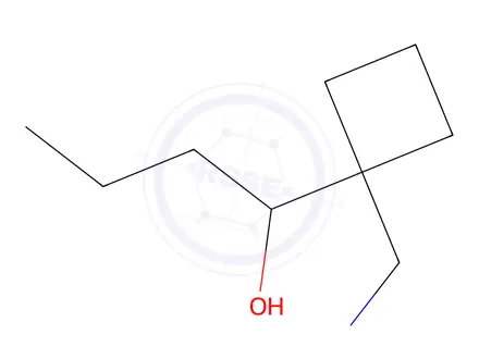 Chemical structure of 1-(1-(Aminomethyl)cyclobutyl)butan-1-ol