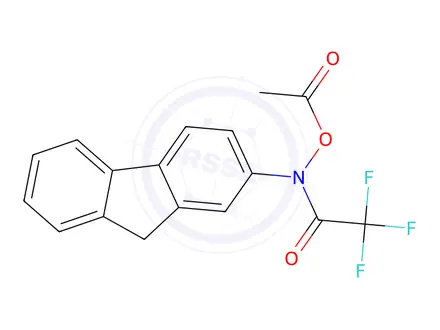 Chemical structure of N-Acetoxy-N-Trifluoroacetyl-2-Aminofluorene