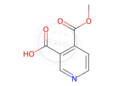 Chemical structure of 4-(Methoxycarbonyl)nicotinic Acid