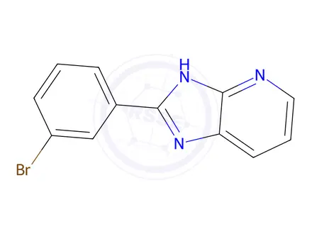 Chemical structure of 2-(3-Bromophenyl)-3H-imidazo[4,5-b]pyridine