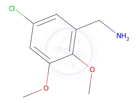 Chemical structure of (5-Chloro-2,3-dimethoxyphenyl)methanamine