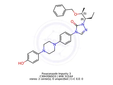 Chemical structure of Posaconazole Impurity 491