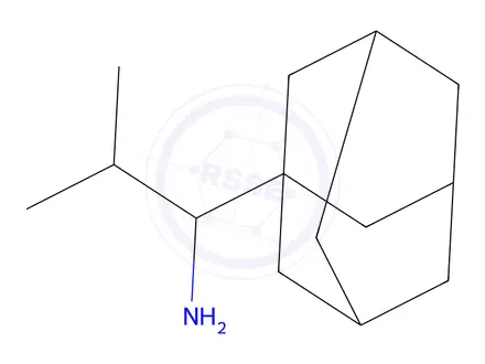 Chemical structure of Tricyclo[3.3.1.13,7]decane-1-methanamine, α-(1-methylethyl)-