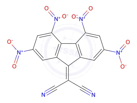 Chemical structure of 2,4,5,7-Tetranitro-9H-fluorene-9-ylidenemalononitrile