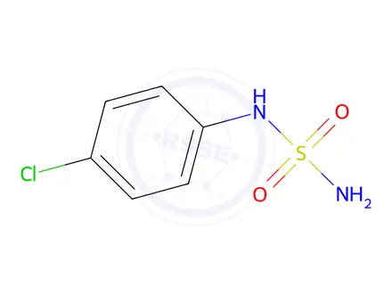 Chemical structure of N-(4-Chlorophenyl)sulfuric diamide