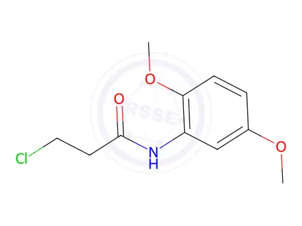 Chemical structure of 3-Chloro-N-(2,5-dimethoxyphenyl)propanamide