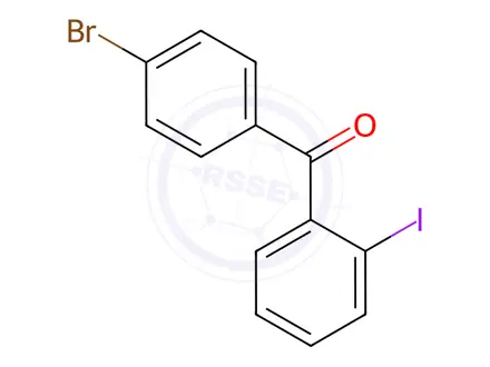 Chemical structure of (4-Bromophenyl)(2-iodophenyl)methanone