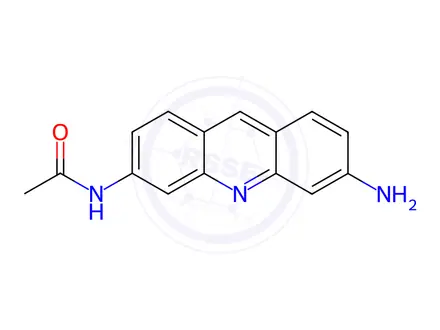 Chemical structure of Acetamide, N-(6-amino-3-acridinyl)-