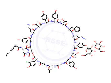 Chemical structure of Ramoplanin A1