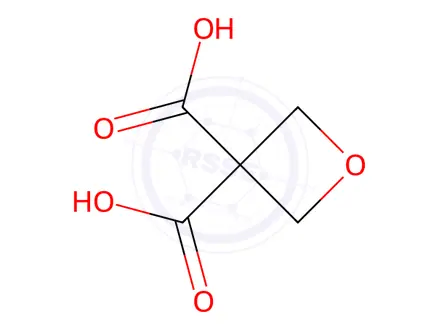 Chemical structure of 3,3-Oxetanedicarboxylic acid