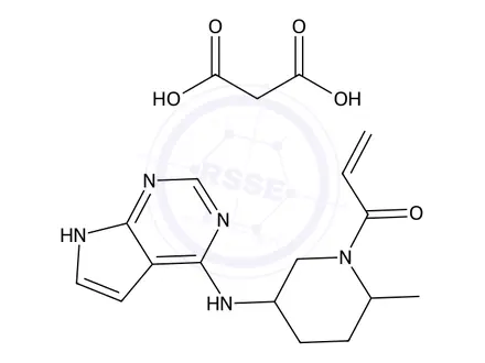 Chemical structure of Ritlecitinib malonate, >98% (HPLC)