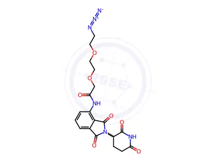 Chemical structure of Pomalidomide-PEG2-N3