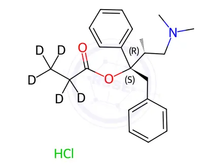 Chemical structure of L-Propoxyphene-d5 Hydrochloride