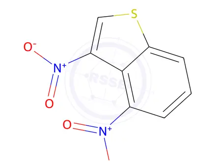 Chemical structure of 3,4-Dinitrobenzo[b]thiophene