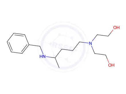 Chemical structure of 2,2'-((4-(Benzylamino)pentyl)azanediyl)bis(ethan-1-ol)