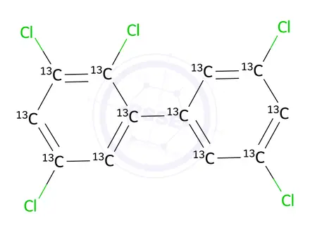 Chemical structure of PCB 111-13C12