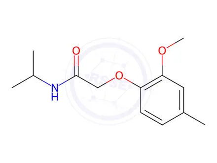 Chemical structure of n-Isopropyl-2-(2-methoxy-4-methylphenoxy)acetamide