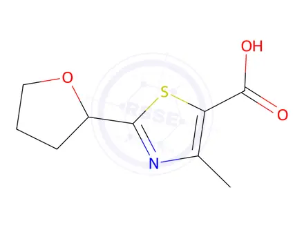 Chemical structure of 4-methyl-2-(oxolan-2-yl)-1,3-thiazole-5-carboxylic Acid