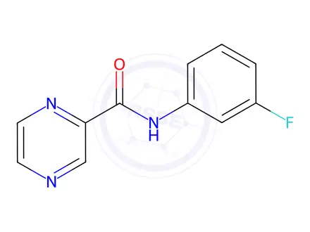 Chemical structure of n-(3-Fluorophenyl)pyrazine-2-carboxamide