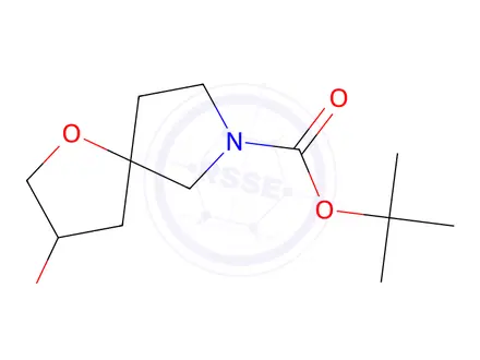 Chemical structure of tert-Butyl 3-Hydroxy-1-oxa-7-azaspiro[4.4]nonane-7-carboxylate