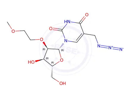 Chemical structure of 5-(Azidomethyl)-2'-O-(2-methoxyethyl)uridine