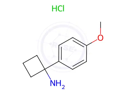 Chemical structure of 1-(4-Methoxyphenyl)cyclobutanamine Hydrochloride