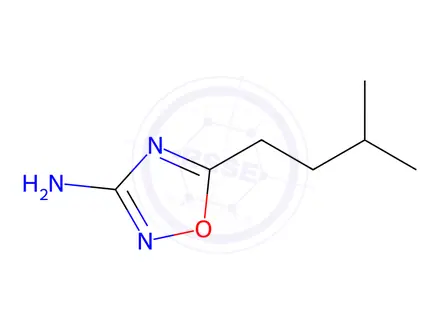 Chemical structure of 1,2,4-Oxadiazol-3-amine, 5-(3-methylbutyl)-