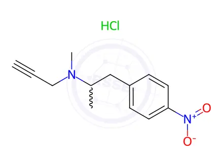 Chemical structure of rac 4-Nitro Deprenyl Hydrochloride