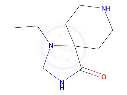 Chemical structure of 1-Ethyl-1,3,8-triazaspiro[4.5]decan-4-one