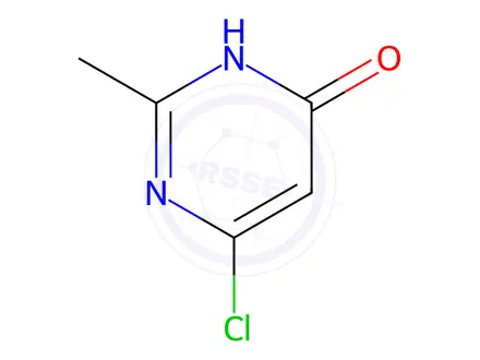 Chemical structure of 6-Chloro-2-methylpyrimidin-4-ol