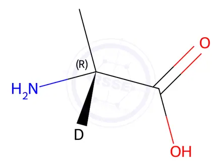 Chemical structure of D-Alanine-2-[D1]