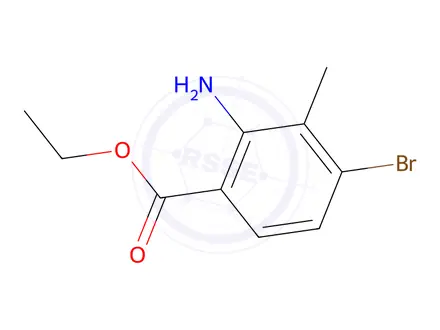 Chemical structure of Ethyl 2-amino-4-bromo-3-methylbenzoate